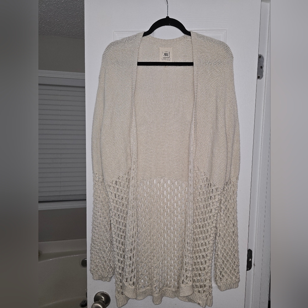 Rip Curl Cream Open Knit Cardigan